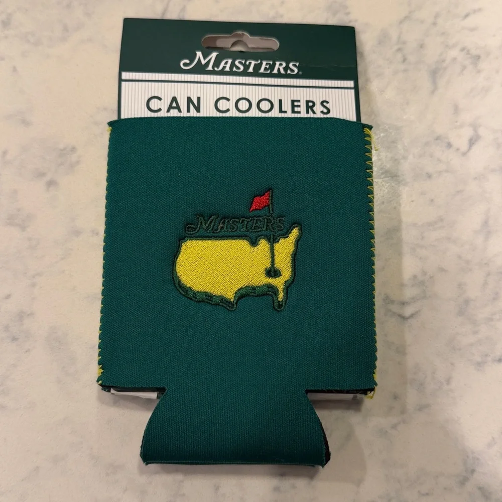 Masters Tourament Green Can Coolers - Set of 2